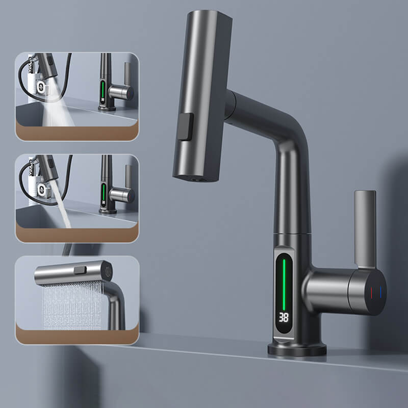 Grifo Flexible Inteligente – Pantalla Digital y Temperatura En Vivo
