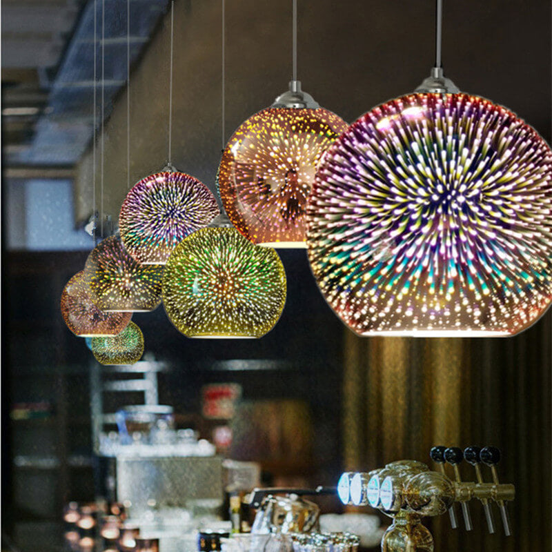 Suspensie Modernă Efect Foc de Artificii – Strălucire Vizuală și Design Trendy