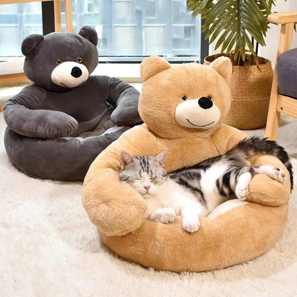 Bear-Shaped Pet Bed — Cozy and Original