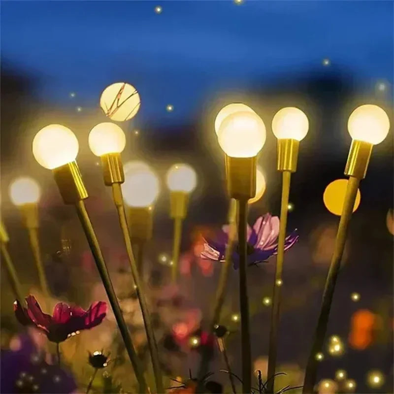 Lámparas LED Luciérnagas A Energía Solar – Ambiente Mágico Para Su Jardín