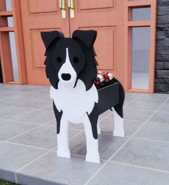 犬の形をしたオリジナルプランター