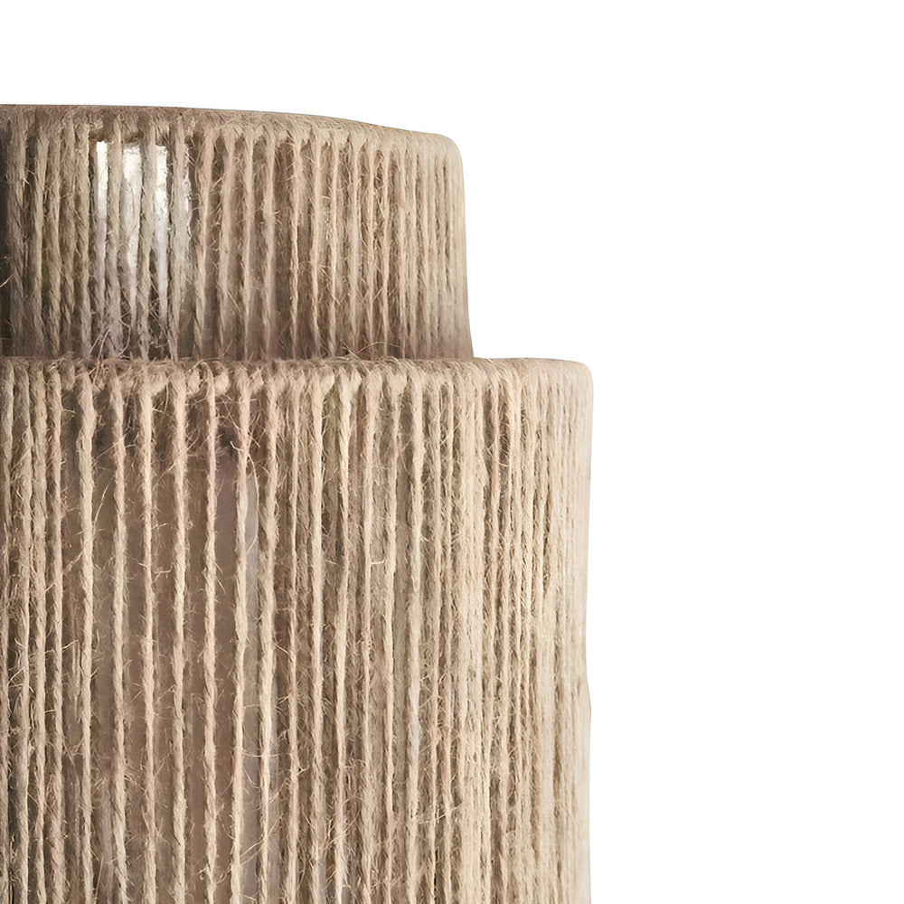 Lámpara de pared de ratán con pantalla de cuerda de cáñamo - Luz natural y encanto auténtico