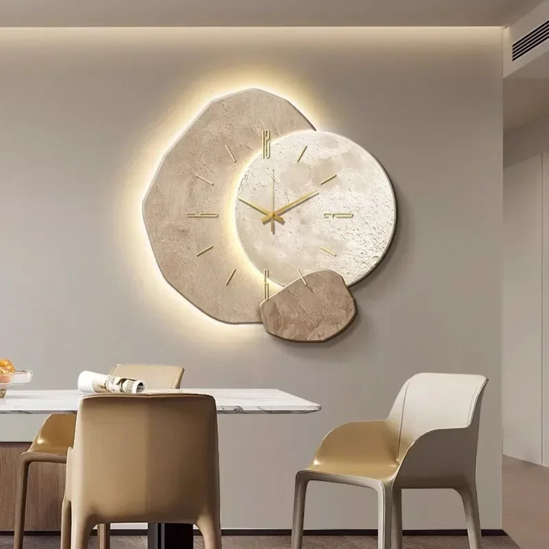 Suuri Seinäkello – Moderni Muotoilu ja LED-valaistus