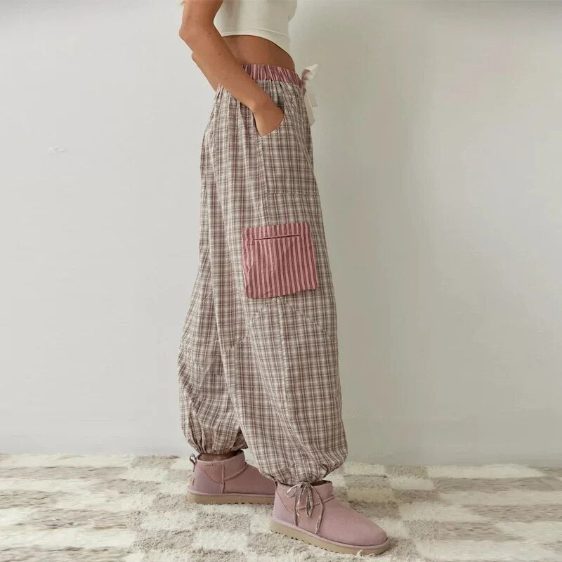 Charlotte | Pijama Confortável Chic À Riscas e Xadrez