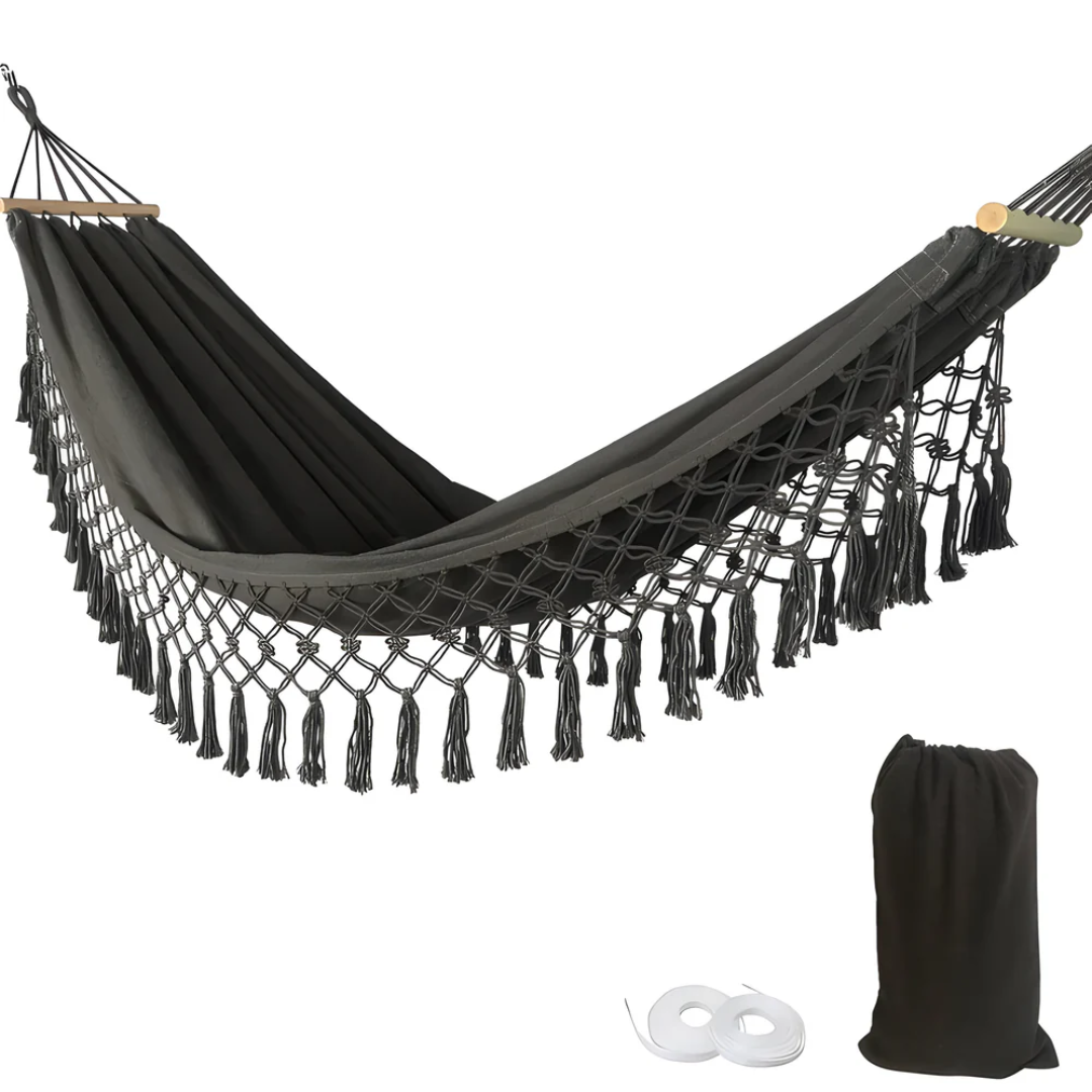 Bohemian Outdoor Hammock – Stylish Relaxation and Soothing Atmosphere