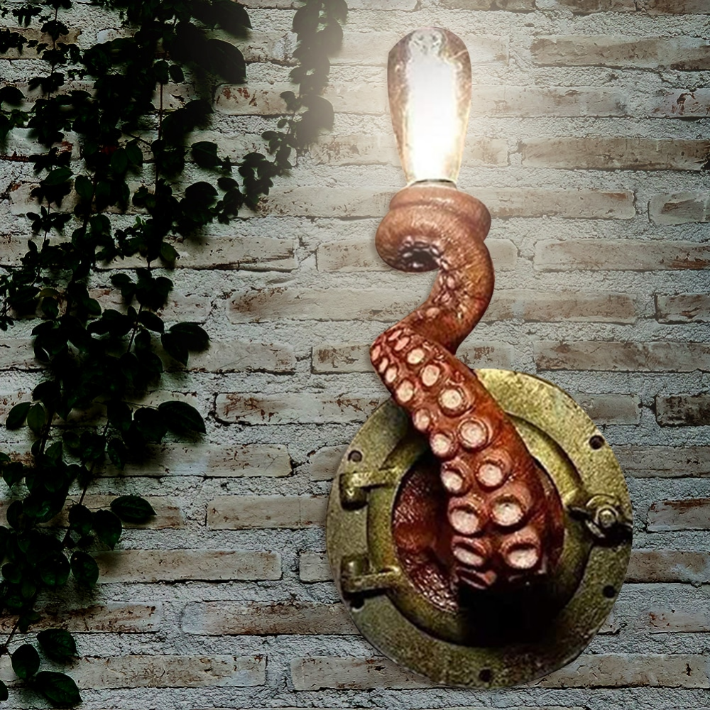 Originálne nástenné osvetlenie – dizajn chápadla inšpirovaný morom