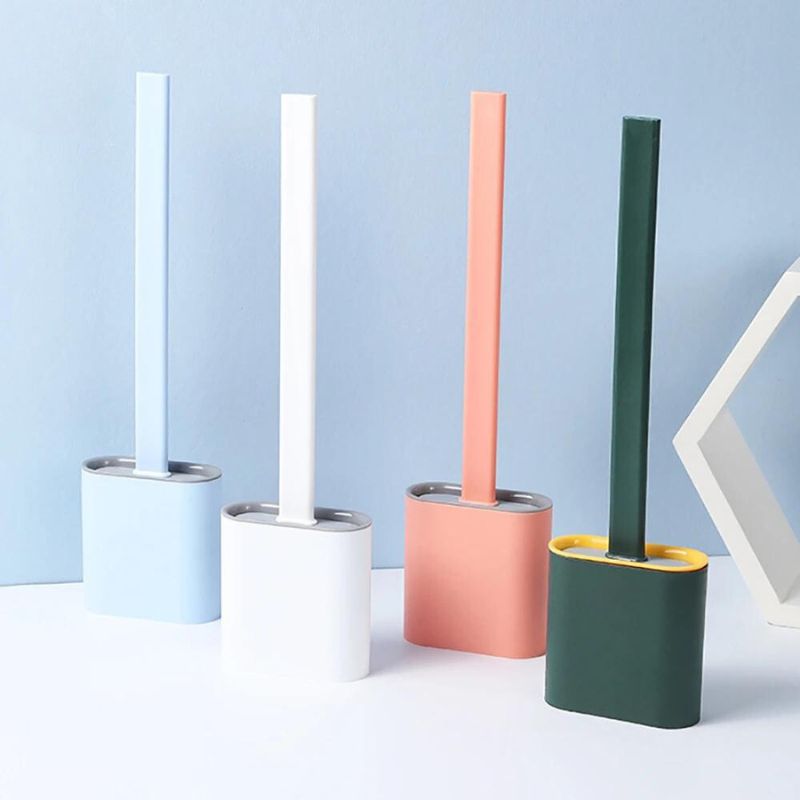 Spazzola per WC in silicone flessibile – Pulizia efficace e igienica