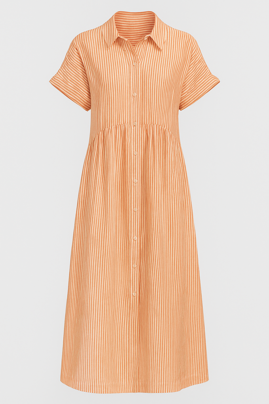 ポケット付きミディドレス - エレガントで快適、実用的なポケット付き