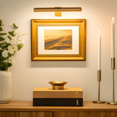 Trådløs USB-oppladbar LED-vegglampe - full rotasjon og praktisk opplading