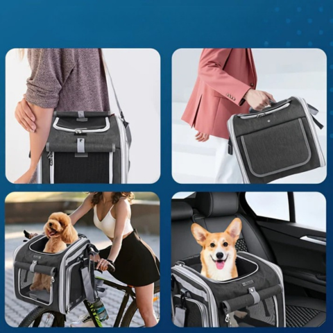 Utvidbar cykelkorg för djur – Praktisk och bekväm