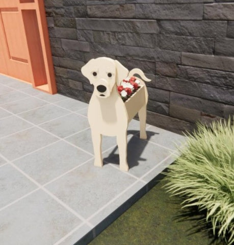 Originální květináč — ve tvaru psa