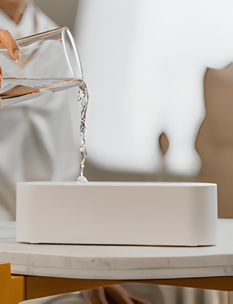 USB-Aromazerstäuber mit mehrfarbiger LED-Beleuchtung - Entspannende Atmosphäre & leichter Nebel