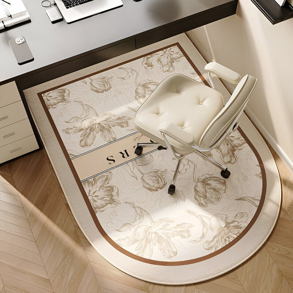 Oválny protišmykový koberec do spální a kancelárií - Bezpečnosť podlahy a čistý povrch