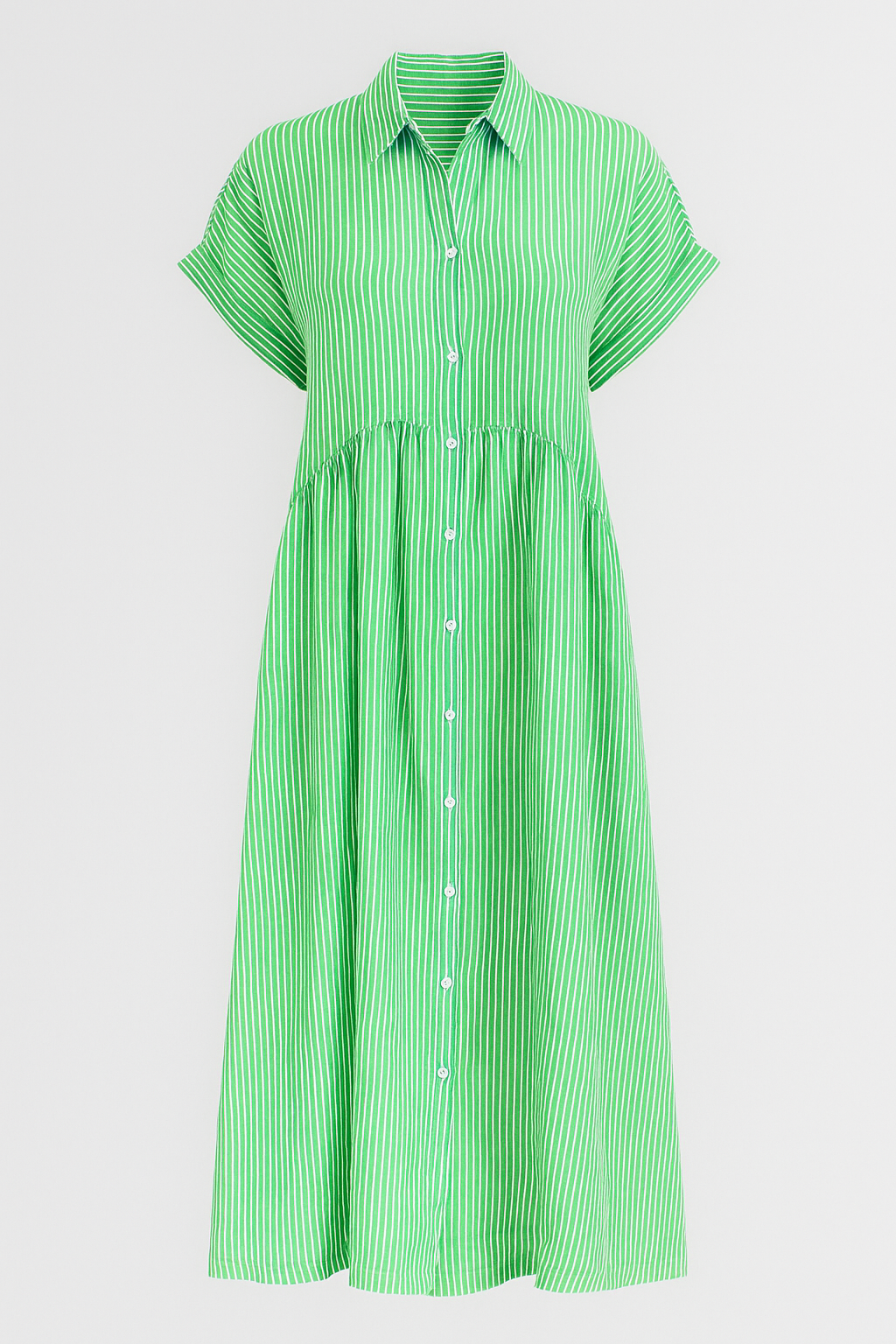 ポケット付きミディドレス - エレガントで快適、実用的なポケット付き