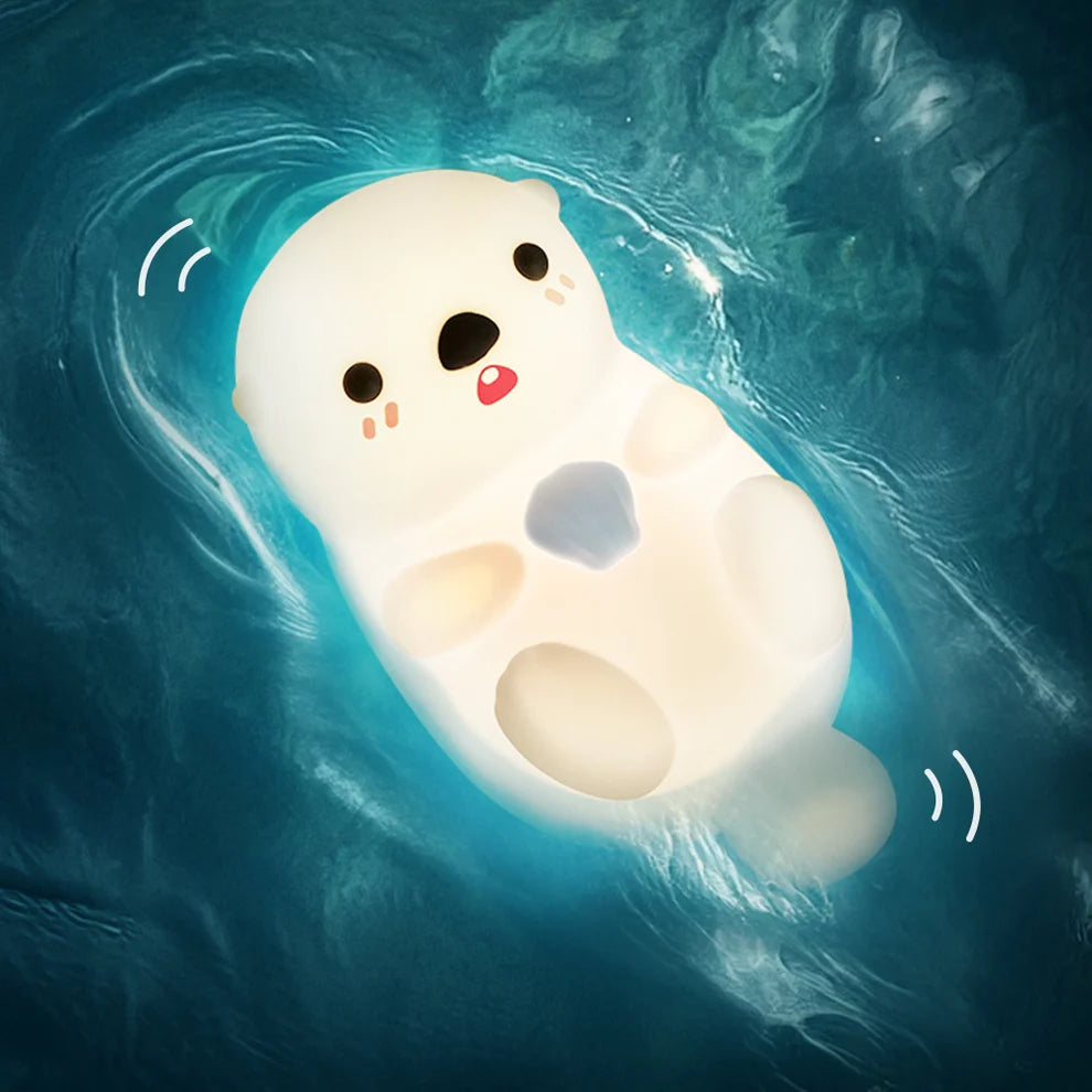 Luz de presença LED – Foca Fofa em Silicone Macio 
