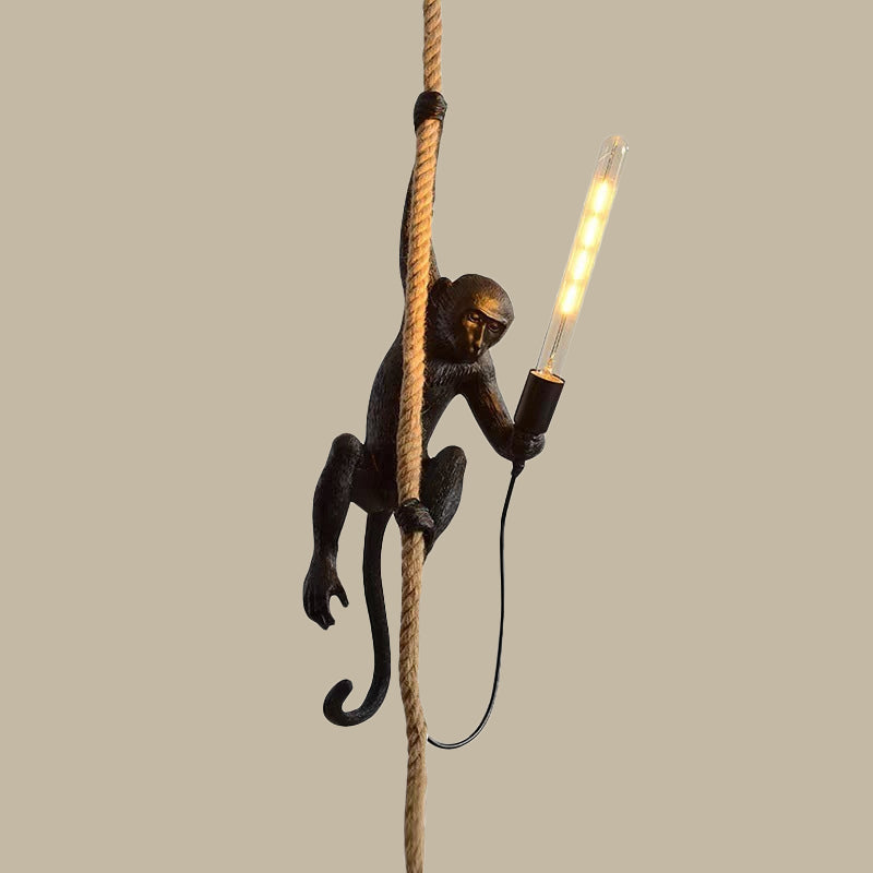 Hangende Aap Lamp Met Touw – Originele En Speelse Decoratie 