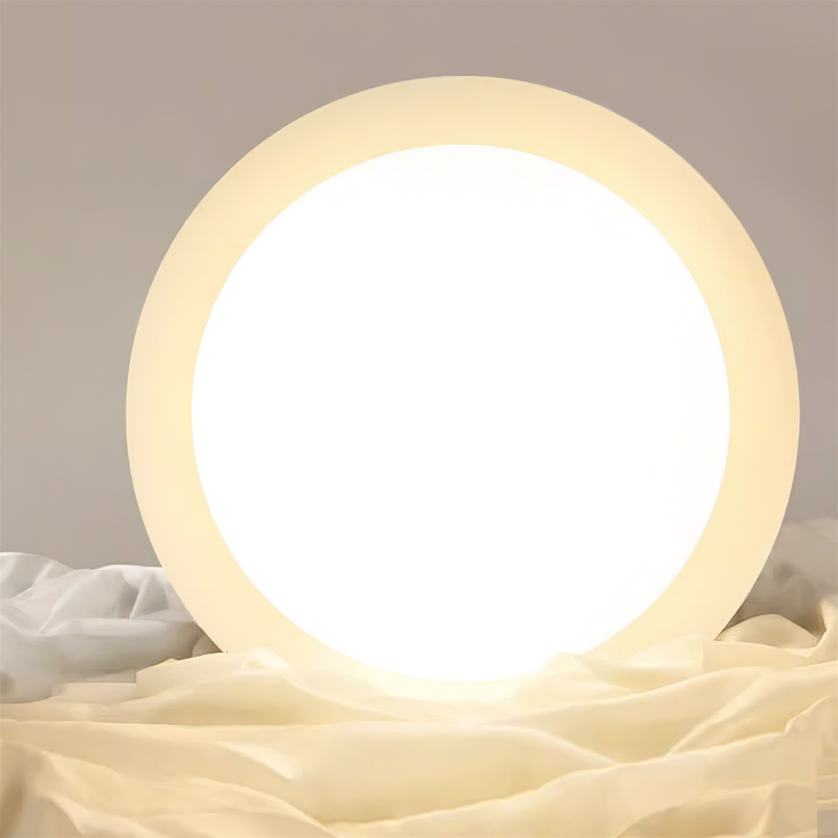 LEDラウンドシーリングライト - 自然な輝きと控えめなエレガンス