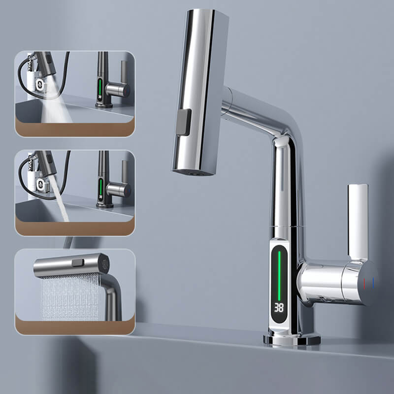 Grifo Flexible Inteligente – Pantalla Digital y Temperatura En Vivo 