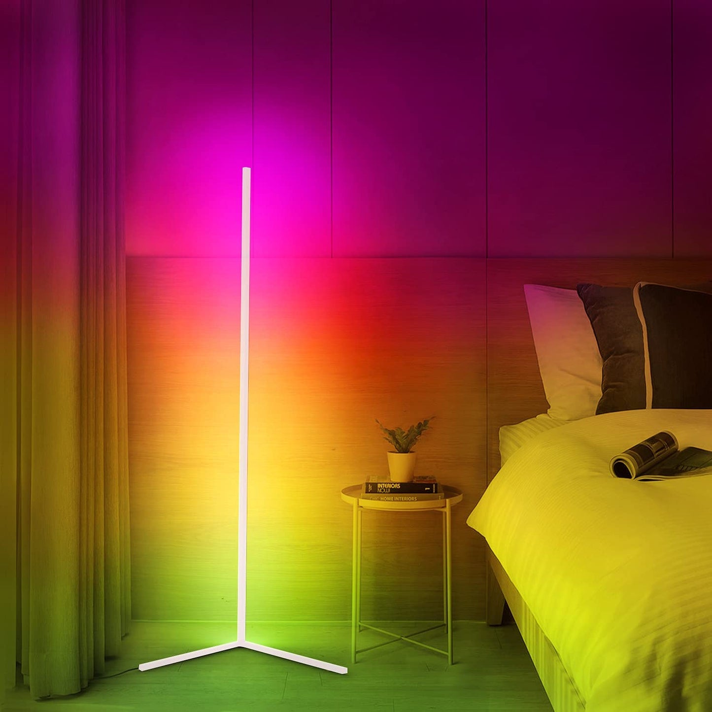 مصباح زاوية LED - إضاءة جو وتصميم بسيط 