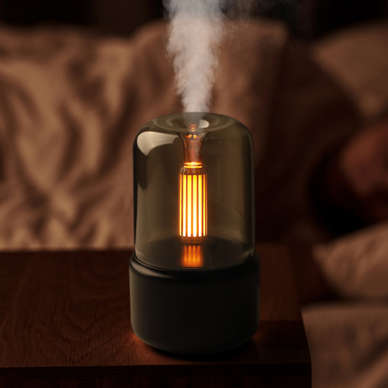 Aromatherapy Diffuser Lamp — Soothing Flame Ambiance 