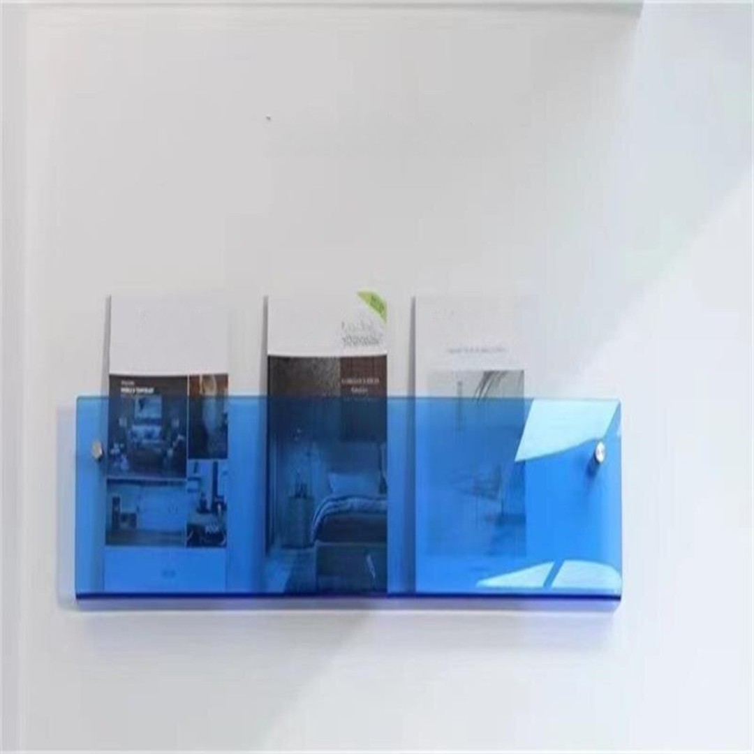 Raft de perete pentru reviste transparent – Design elegant și modern 