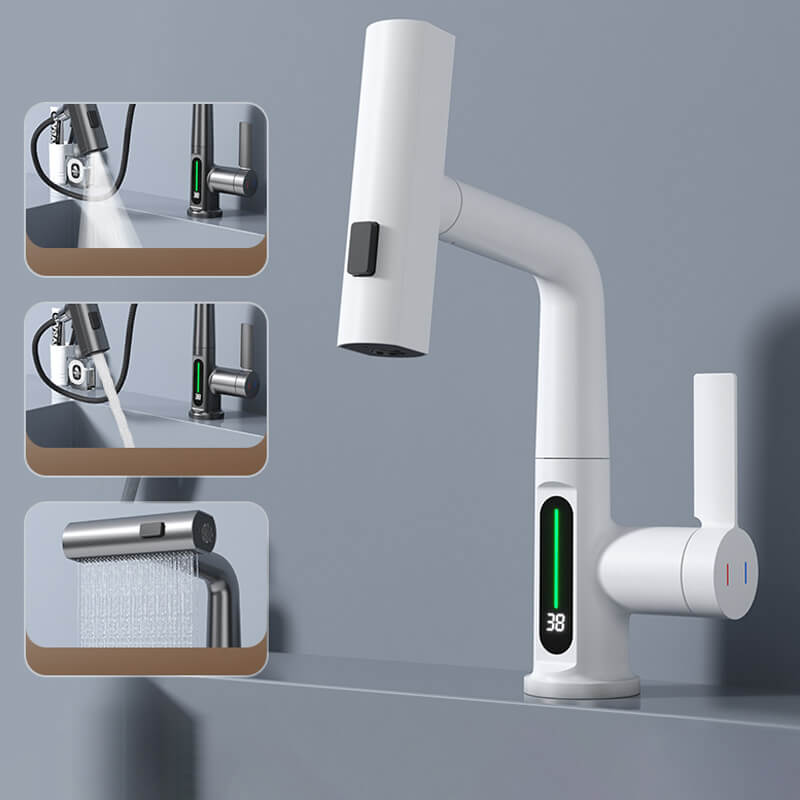 Grifo Flexible Inteligente – Pantalla Digital y Temperatura En Vivo 