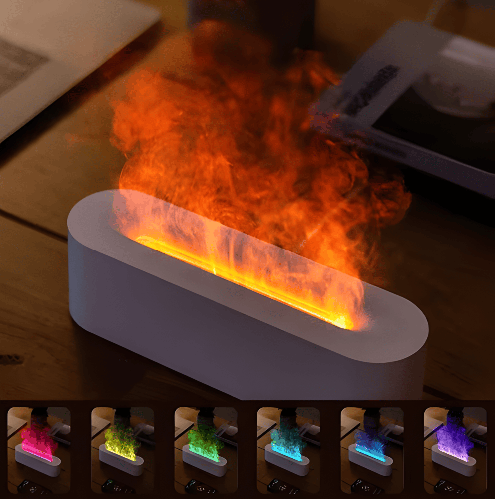 USB aroma difuzér s vícebarevným LED osvětlením - relaxační atmosféra a lehká mlha