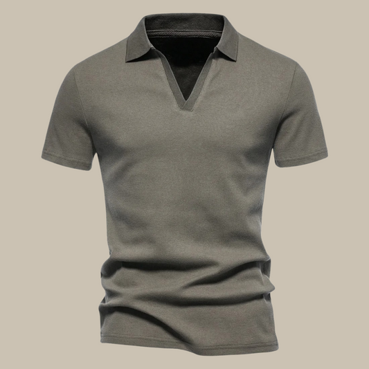 Justin | Classic Polo – V-Neck and Versatile Look 