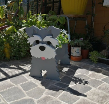 犬の形をしたオリジナルプランター 