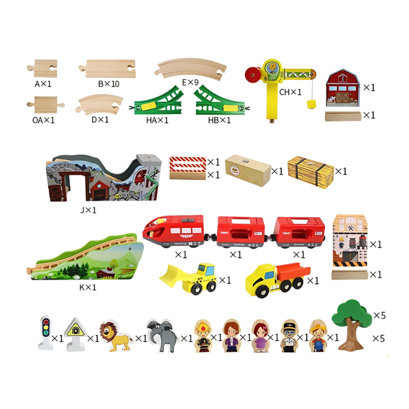 Brinquedo de comboio para crianças - Aventura e diversão para aprender