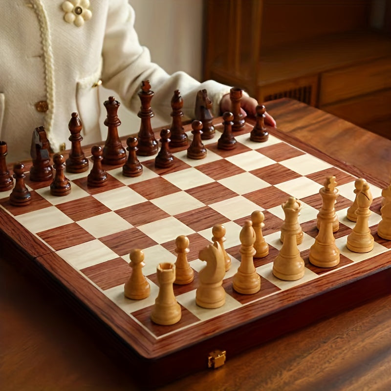Klassiskt Schackspel – Hantverk Vård Och Distinkt Estetik 