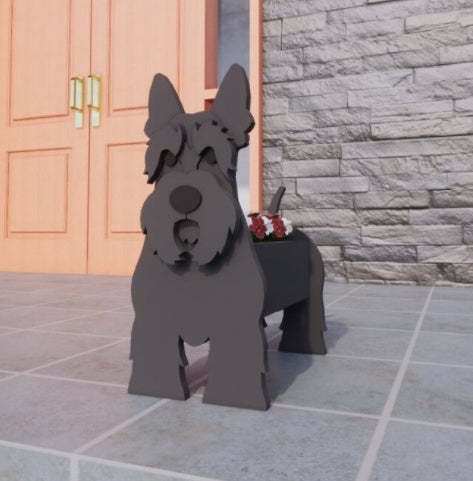 犬の形をしたオリジナルプランター 