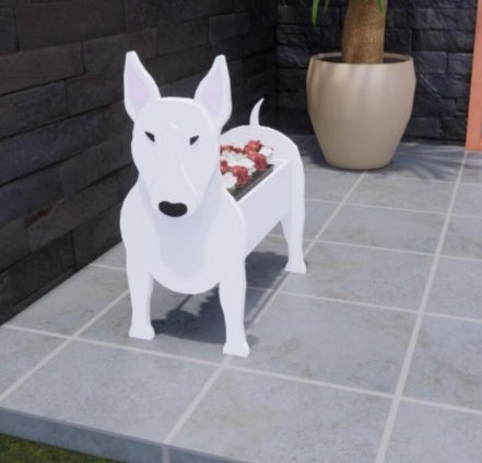 犬の形をしたオリジナルプランター 
