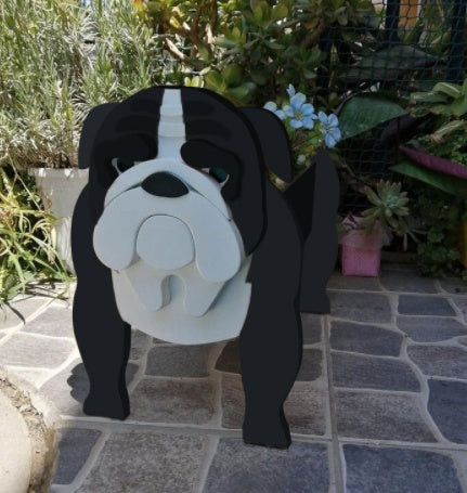 犬の形をしたオリジナルプランター 