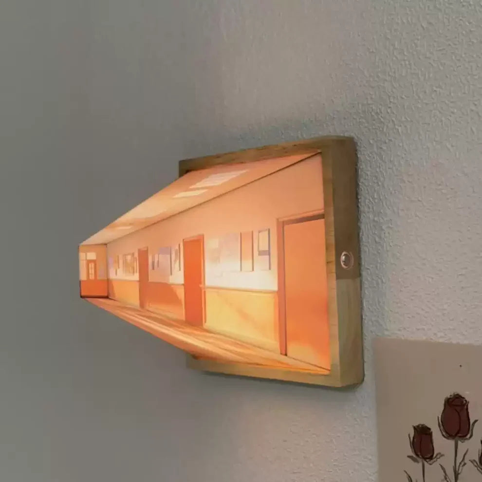 Lampa Ścienna Dekoracyjna – Iluzja Wizualna 3D 