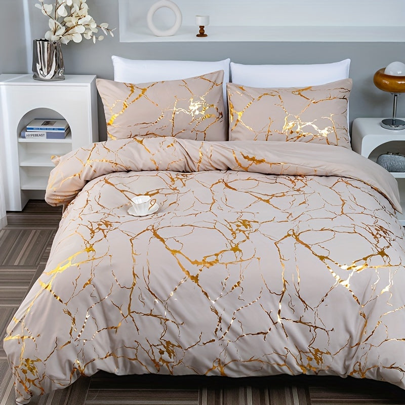 Funda Nórdica Marmoleada – Elegancia Mineral y Confort Refinado 