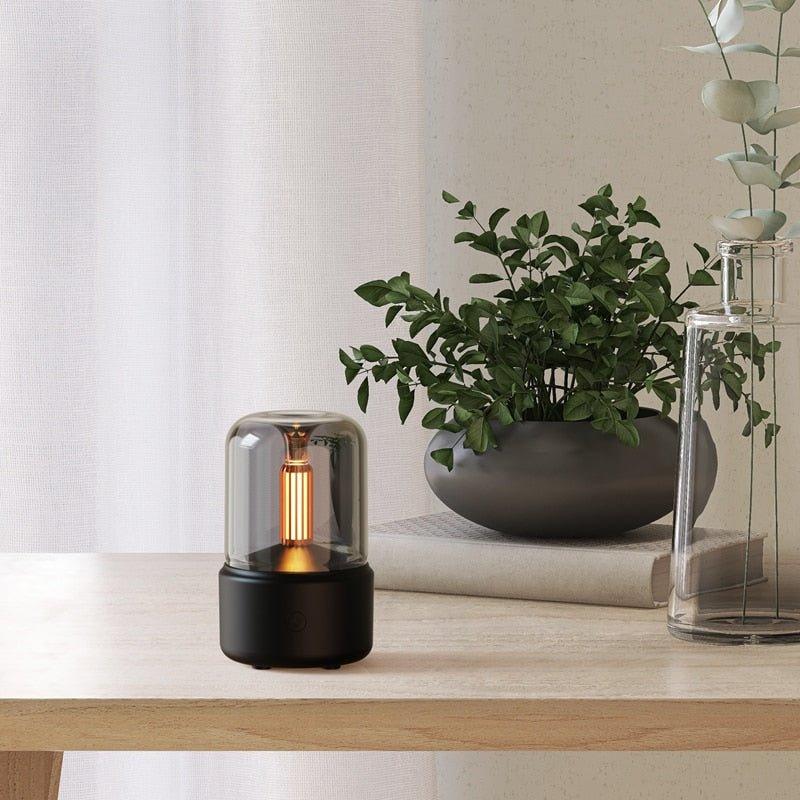 Aromatherapy Diffuser Lamp — Soothing Flame Ambiance 
