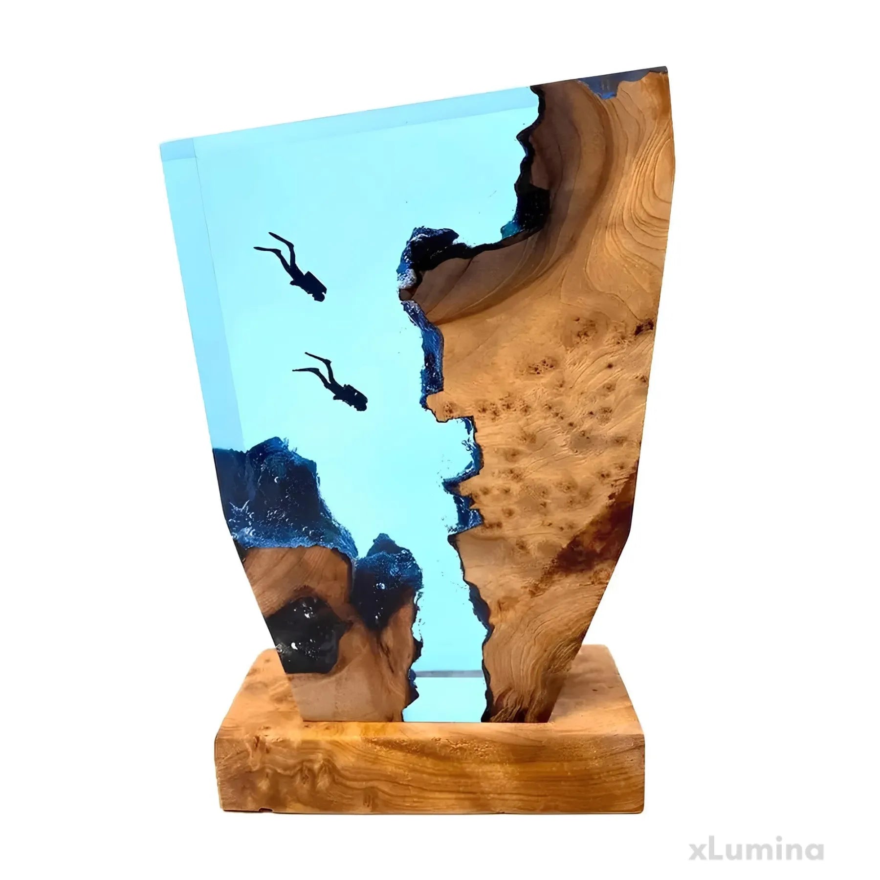 מנורת שולחן אוקיאנית – קישוט מואר מרגיע 