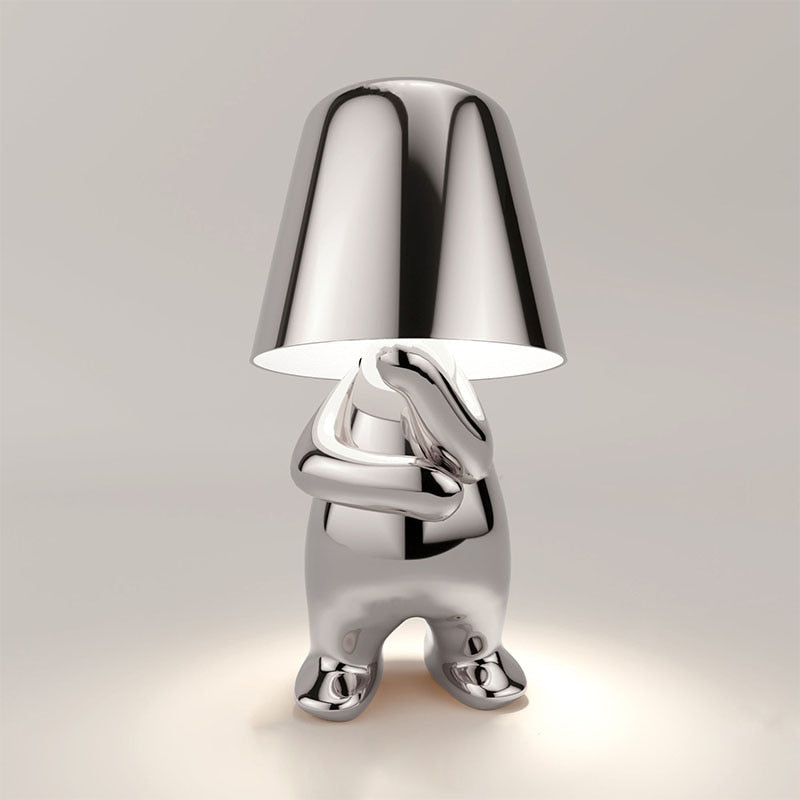 Modern Bordslampa – Minimalistisk Elegans och Mjuk Ljus 