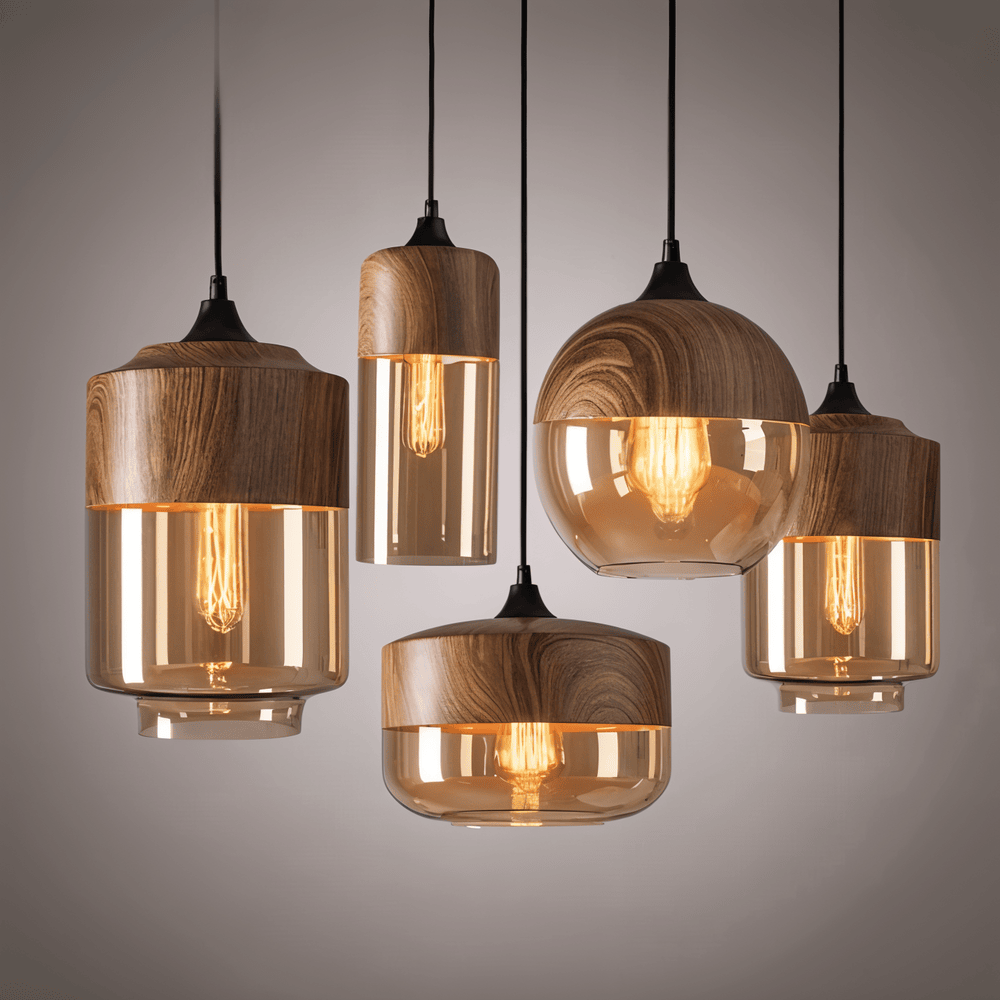 Suspension Loft En Verre Rétro — Luminaire Tendance & Atmosphère Unique