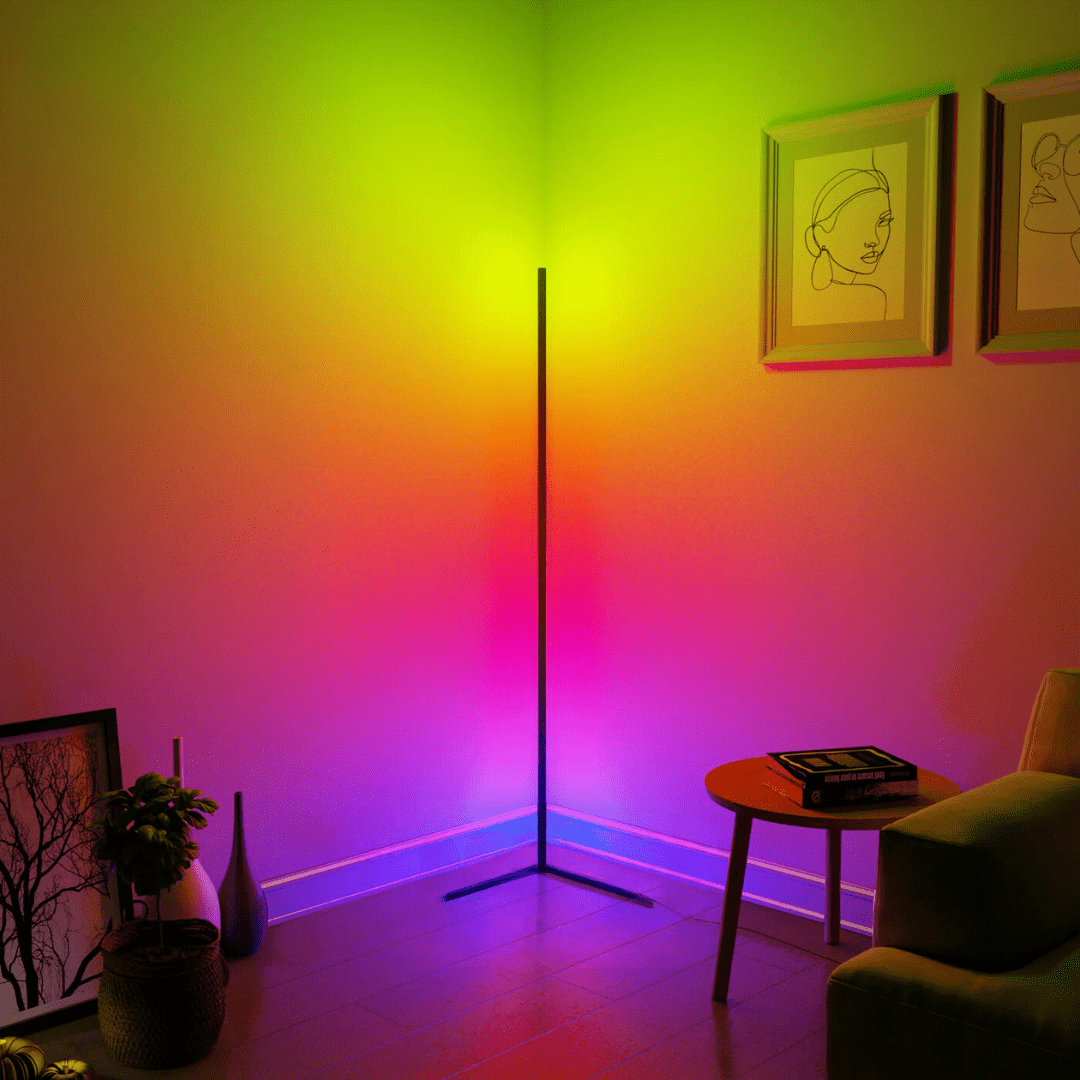 Narożna lampa nastrojowa - Éclat Multicolore & Atmosphère Moderne