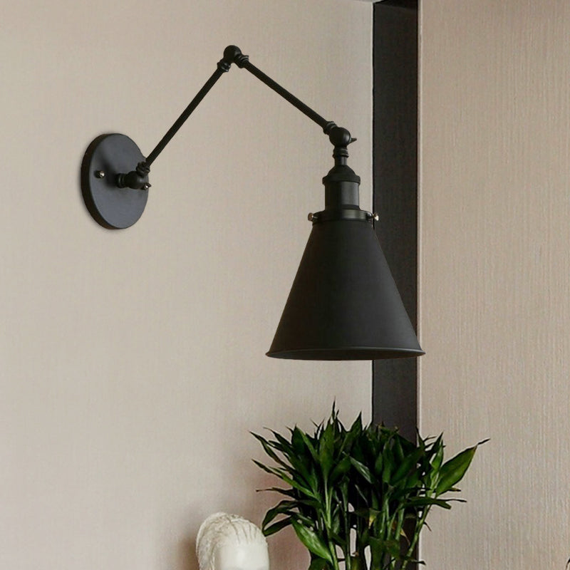 Candeeiro de parede de estilo industrial - Estrutura sólida e estilo único