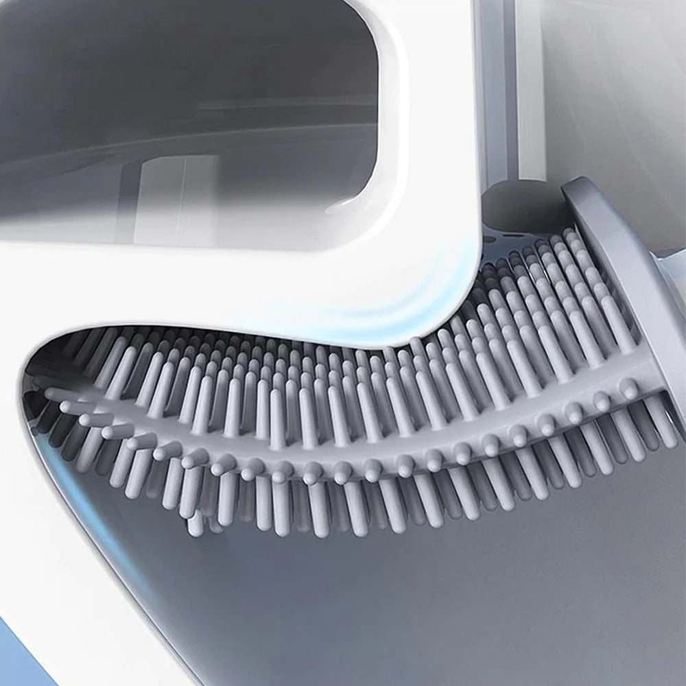 Cepillo de inodoro de silicona flexible – diseño duradero y antibacteriano 