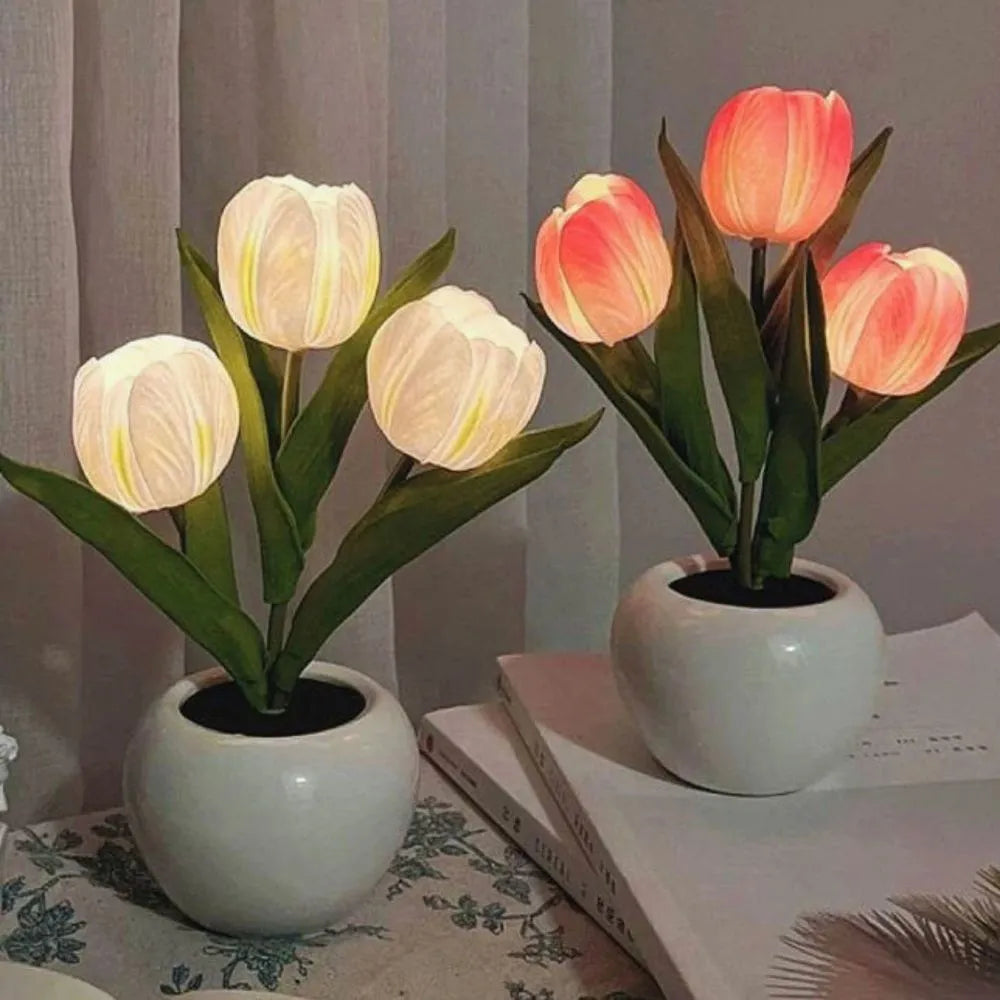 Dekorativ Lampe Tulipan – Varm og Raffinert Atmosfære 