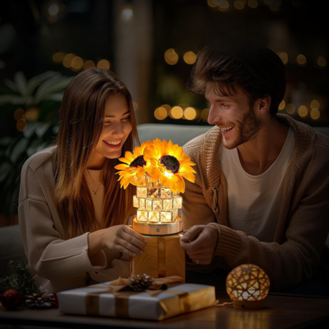 Tafellamp Zonnebloem – Warme en Decoratieve Verlichting 