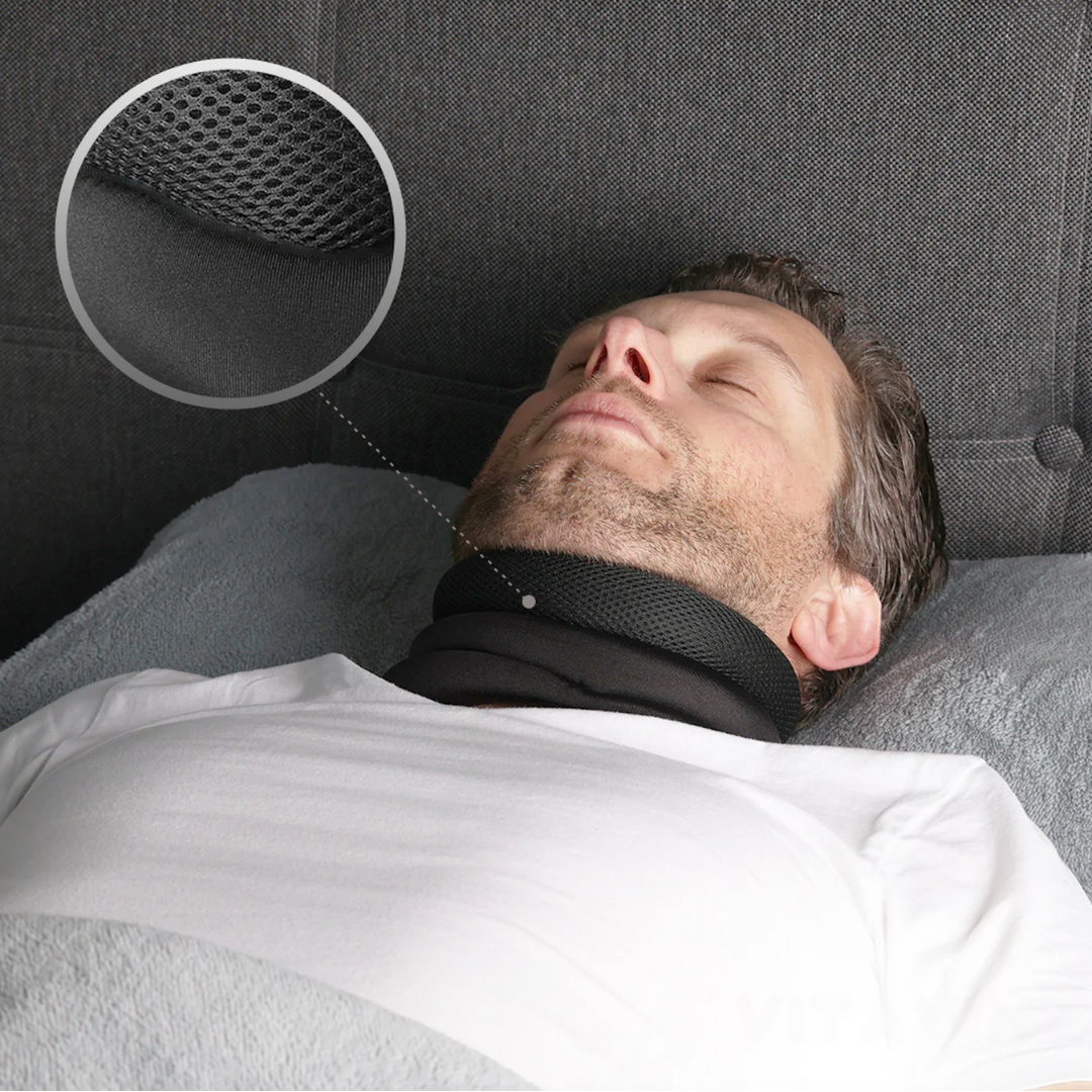 Cervical support for a snore-free sleep 
