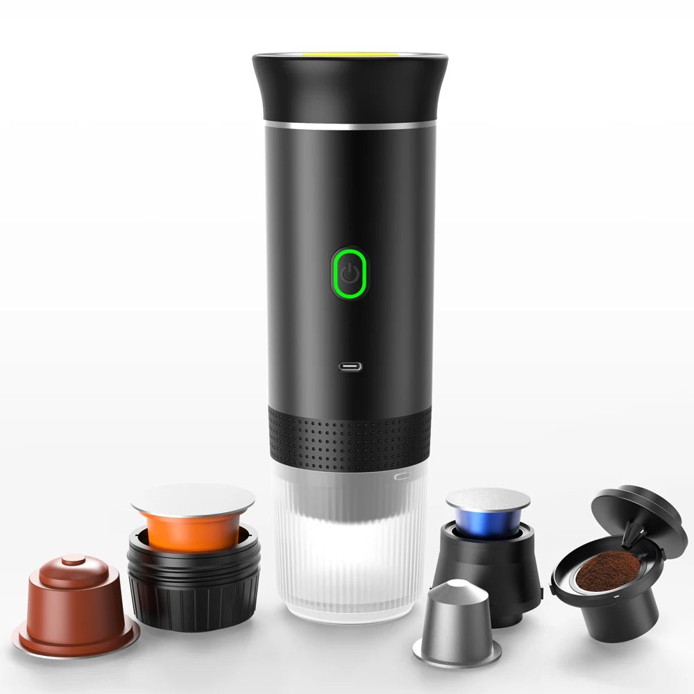 Máquina De Café Portátil 3-en-1 – Ideal Para Oficina, Casa Y Exterior 