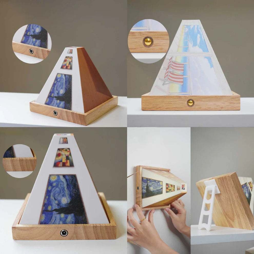 Lampa Ścienna Dekoracyjna – Iluzja Wizualna 3D 