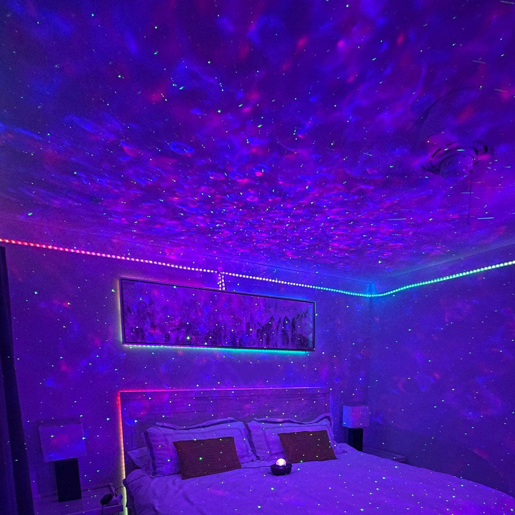 Proyector de luz Galaxy - Decoración luminosa y relajante