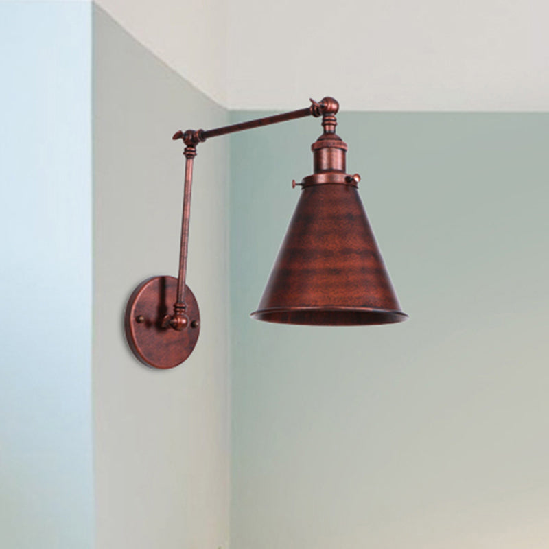 Candeeiro de parede de estilo industrial - Estrutura sólida e estilo único